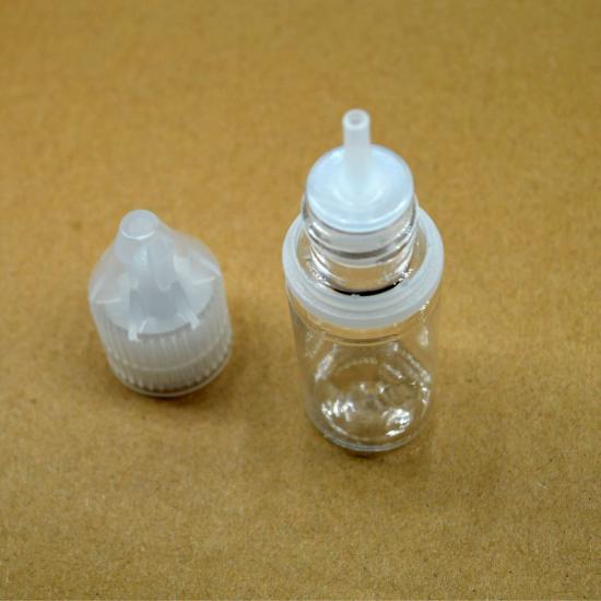 mini botella plástica del líquido del apretón del cigarrillo electrónico tapón de rosca de 10 ml