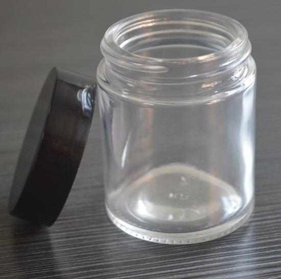 contenedores de boca ancha de alijo de malezas vacías frascos de vidrio a prueba de niños redondos