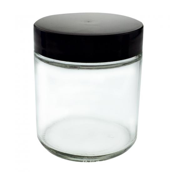 tarro de vidrio 60ml tapa de madera tarros de vidrio transparente con tapa a prueba de niños - Safecare