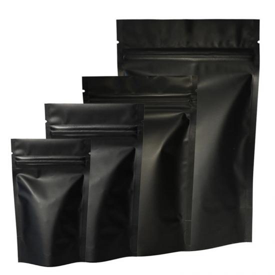 negro mate de pie Ziplock bolsa bolsa 3.5 gramos de hierba de embalaje bolsas de papel de mylar - Safecare