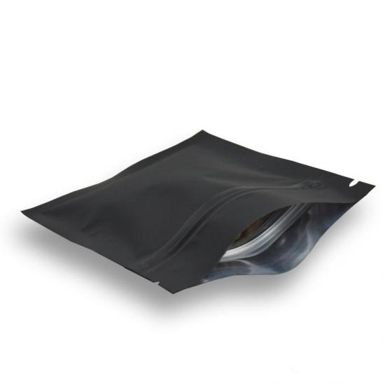negro mate de pie Ziplock bolsa bolsa 3.5 gramos de hierba de embalaje bolsas de papel de mylar