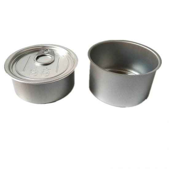Caja de lata de tarro cosmético de aluminio de 100 ml con tapa de extracción fácil