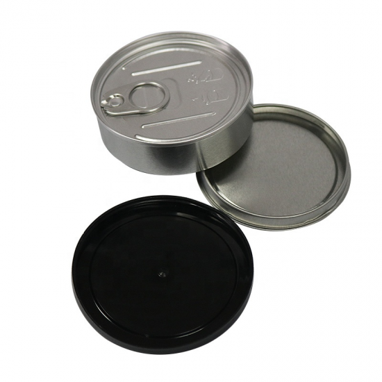 caja de metal sellada con prensa manual de gran venta 3 . 5 gramos latas fáciles de tirar del anillo
