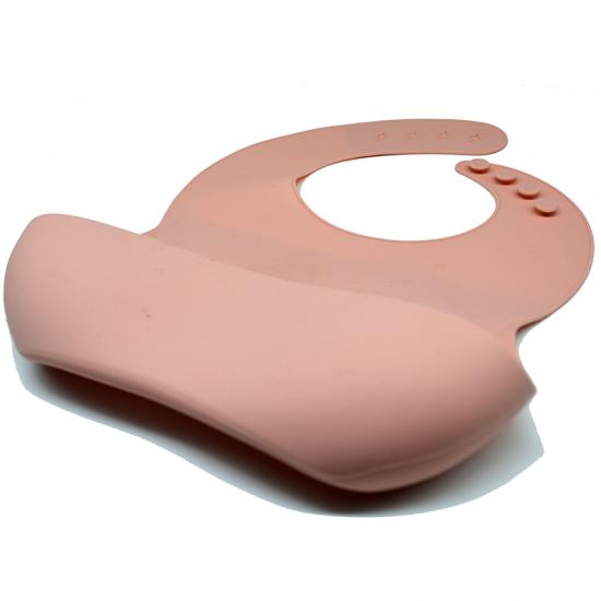 Babero de bebé de silicona impermeable sin BPA con baberos de silicona para bebés al por mayor
