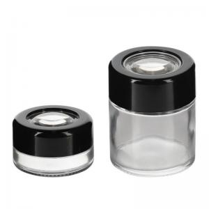 Frasco de vidrio con tapa de aumento