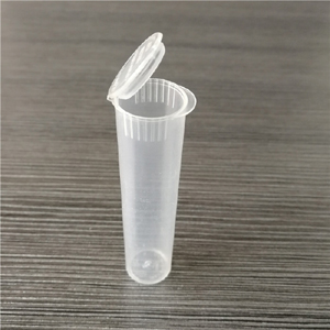 Tubo de junta de plástico de cartucho de cono rodante transparente de 2,8 mm de 73 mm