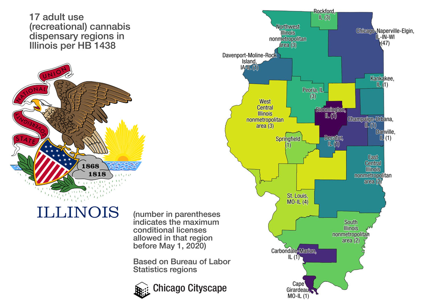 Los minoristas de marihuana de Illinois en un mercado potencial de $ 2 mil millones esperan largas colas, posible escasez de suministros a medida que las ventas para adultos comienzan en enero. 1